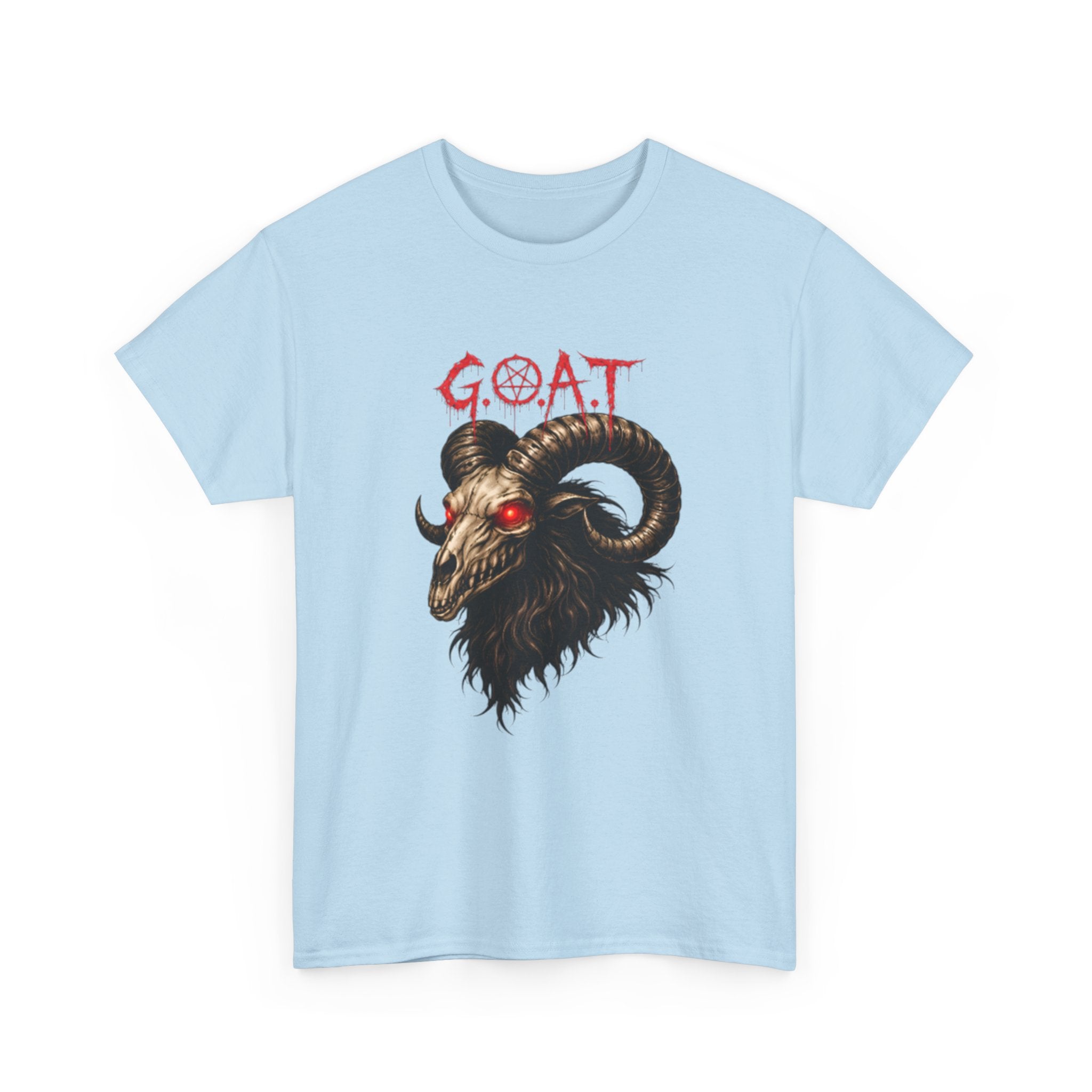 GOAT Skull Tee — Dark Gothic Ram Head Graphic T-Shirt